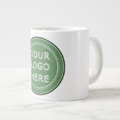 お洒落、コンテンポラリー研磨、カスタマイズ可能。 ジャンボコーヒーマグカップ (正面右)