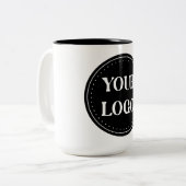 お洒落、コンテンポラリー研磨、カスタマイズ可能 ツートーンマグカップ (正面左)