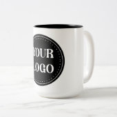 お洒落、コンテンポラリー研磨、カスタマイズ可能 ツートーンマグカップ (正面右)