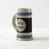 お洒落、コンテンポラリー研磨、カスタマイズ可能。 ビールジョッキ (正面左)