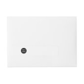 お洒落、コンテンポラリー研磨、カスタマイズ可能 ラップアラウンド宛名ラベル (正面)