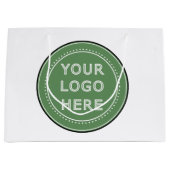 お洒落、コンテンポラリー研磨、カスタマイズ可能。 ラージペーパーバッグ (正面)