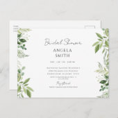 お洒落&シンプルブライダルシャワー ポストカード (正面/裏面)