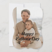 お洒落&シンプルFather's Day Card – テキストの追加 (正面)