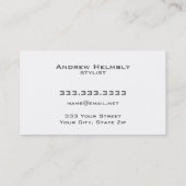 お洒落、トレンディーブルーティール(緑がかった色)サークルの名刺 名刺 (裏面)