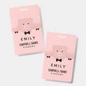 お洒落&ピファンシーックピッグかわいい農場動物 バッジ (表裏)