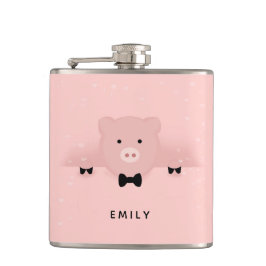 お洒落&ピファンシーックピッグかわいい農場動物 フラスク