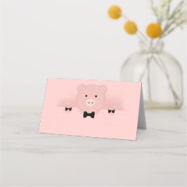 お洒落&ピファンシーックピッグかわいい農場動物 プレイスカード