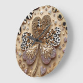 お洒落 ラージ壁時計 (傾斜)