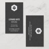 お洒落 |リネン 名刺 (正面/裏面)