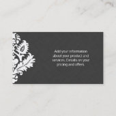 お洒落 |リネン |要素 名刺 (裏面)