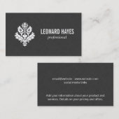 お洒落 |リネン |要素II 名刺 (正面/裏面)