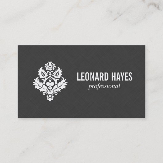 お洒落 |リネン |要素II 名刺 (正面)