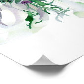 お洒落&ワイルド、ブライダルカスケーディングブーケ1、 ポスター (角)