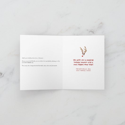 お洒落、任意休日の手紙中信じて下さい シーズンカード (内部)