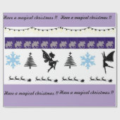 お洒落、妖精のラッピング紙 ラッピングペーパー (フラット)