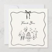 お洒落、手引き結婚サンキューカード サンキューカード (正面)
