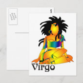 お洒落《星座》乙女座はがき ポストカード (正面/裏面)