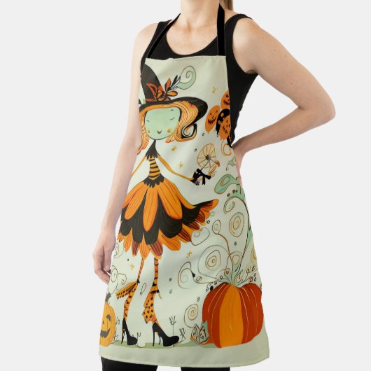 お洒落/witch/pumpkin/秋 エプロン (インサイチュ)