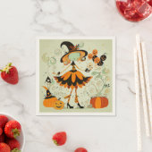 お洒落/witch/pumpkin/秋 スタンダードカクテルナプキン (インサイチュ)