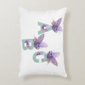 お洒落ABC疑問に思蝶ベビー枕 アクセントクッション (正面(垂直))