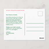 お洒落CHRISTMAS Doodlesカスタム Arch PHOTO ポストカード (裏面)