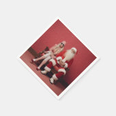お洒落Christmas Duo:クロース夫妻 スタンダードカクテルナプキン (角)