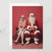 お洒落Christmas Duo:クロース夫妻 招待状 (正面/裏面)