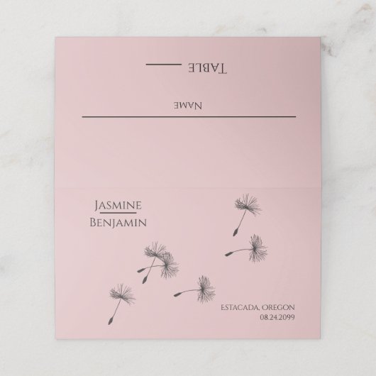 お洒落Dandelion結婚の場所/エスコートカード プレイスカード (外部開封)