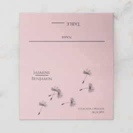 お洒落Dandelion結婚の場所/エスコートカード プレイスカード