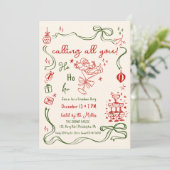 お洒落Friendmasパーティーサンタカクテル 案内状 (スタンド正面)