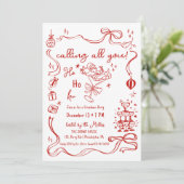 お洒落Friendmasパーティーサンタカクテル 案内状 (スタンド正面)