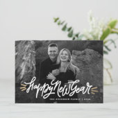 お洒落Happy New Year Script Photo シーズンカード (スタンド正面)