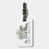 お洒落Hedgehogファミリのカスタマイズ ラゲッジタグ (正面縦)