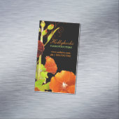 お洒落Hollyhocksフローラ磁気名刺 マグネット名刺 (インサイチュ)