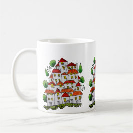お洒落House Mug (Doodle – 手書き) コーヒーマグカップ