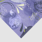 お洒落Mermaids Purple抽象芸術背景 薄葉紙 (詳細)