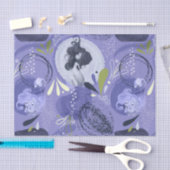 お洒落Mermaids Purple抽象芸術背景 薄葉紙 (クラフト)