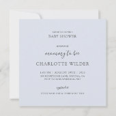 お洒落Mommy To Bee Boy Baby Shower 招待状 (裏面)
