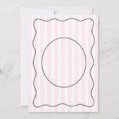 お洒落Pinstrive Bow Photo結婚's 招待状 (裏面)