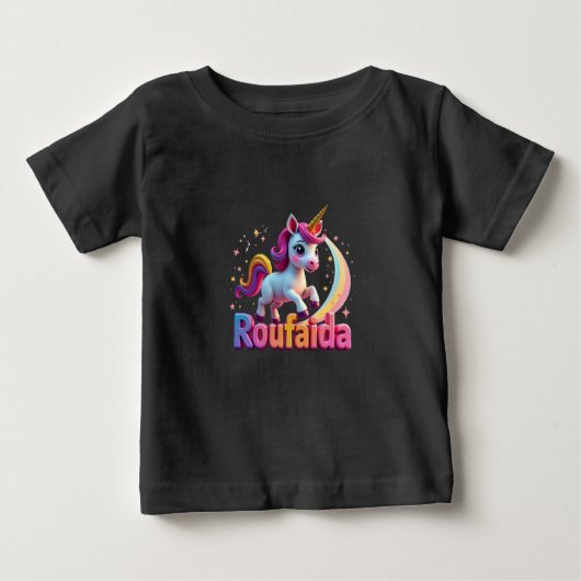 「お洒落Roufaida」おもしろい&よくはしゃぐベビーTシャツ ベビーTシャツ (正面)