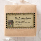 お洒落Saltbox House Shipping Label ラベル (インサイチュ)