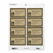 お洒落Saltbox House Shipping Label ラベル (フルシート)