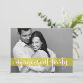 お洒落Script Photo婚約パーティ招待状 招待状 (スタンド正面)