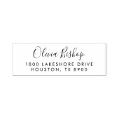 お洒落Script Self Inking差出人住所スタンプ セルフインキングスタンプ (デザイン)