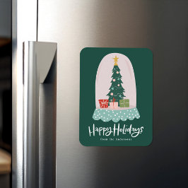 お洒落Snow Globe非写真ホリデー マグネット