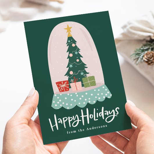 お洒落Snow Globe非写真 シーズンカード