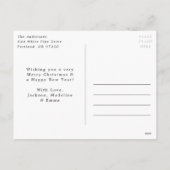 お洒落Snow Globe非写真 シーズンポストカード (裏面)