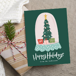 お洒落Snow Globe非写真 シーズンポストカード