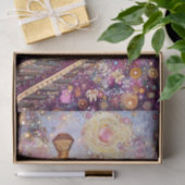 お洒落Steampunk Train, Mosaic DH5L Decompage 薄葉紙 (ギフト)